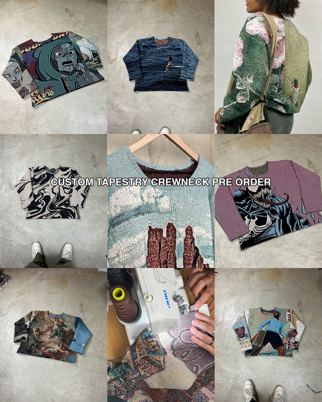CUSTOM TAPESTRY CREWNECK