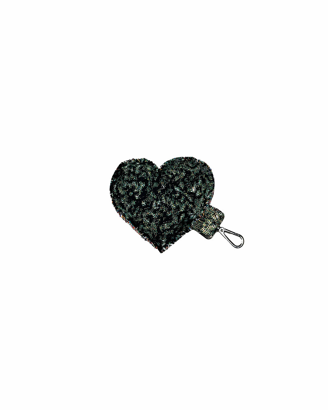 TAPESTRY HEART KEYCHAIN/BAG CHARM