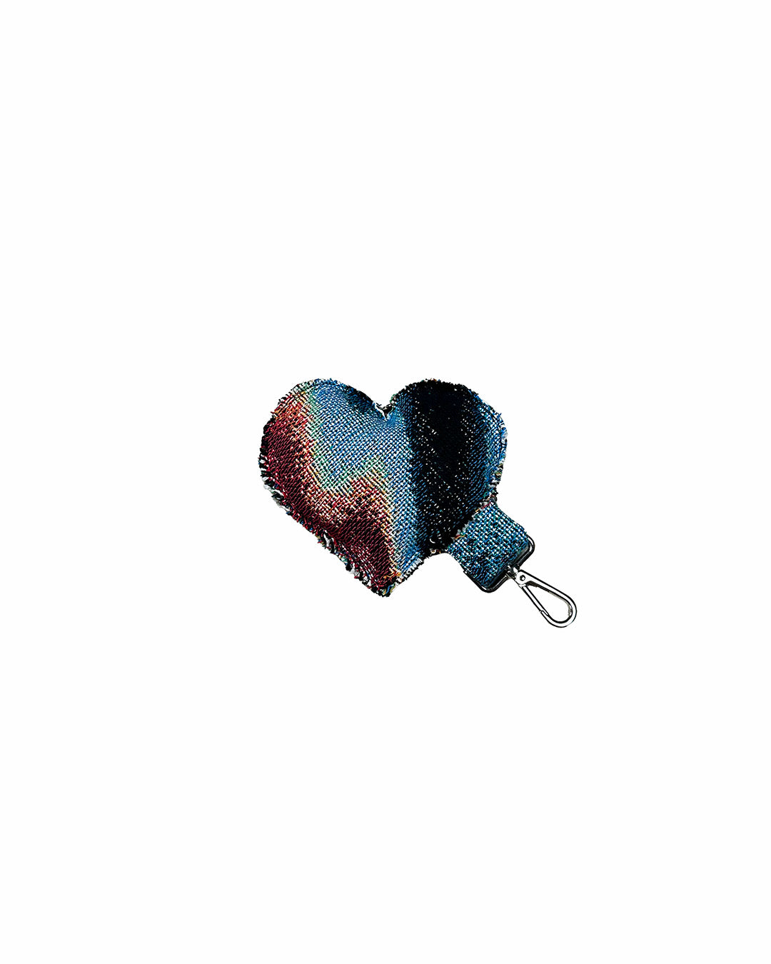 TAPESTRY HEART KEYCHAIN/BAG CHARM