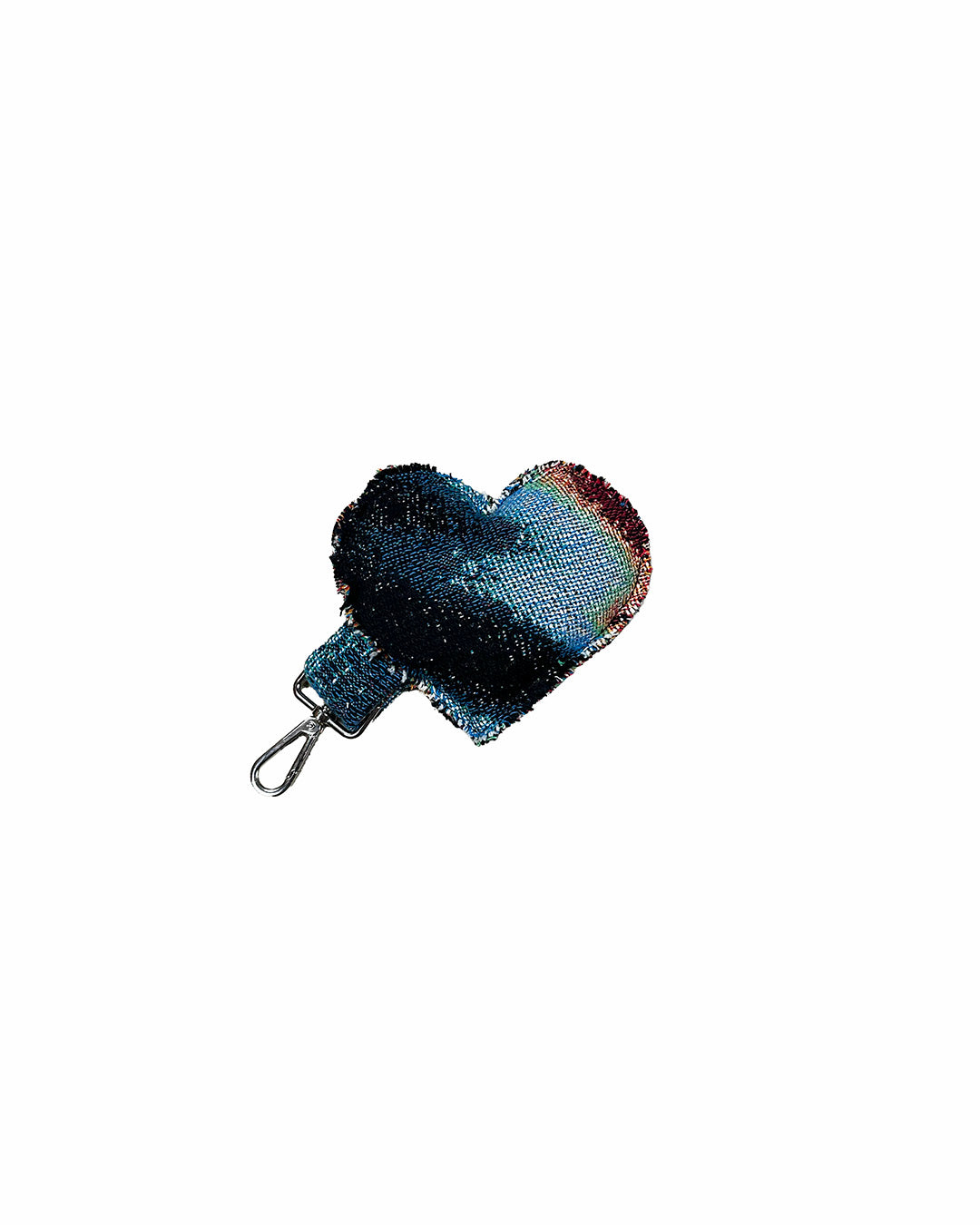 TAPESTRY HEART KEYCHAIN/BAG CHARM