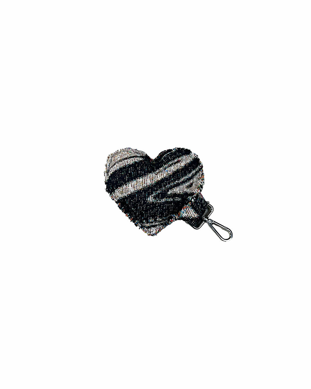 TAPESTRY HEART KEYCHAIN/BAG CHARM