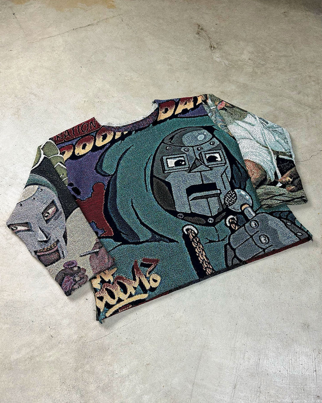 MF DOOM TAPESTRY CREWNECK