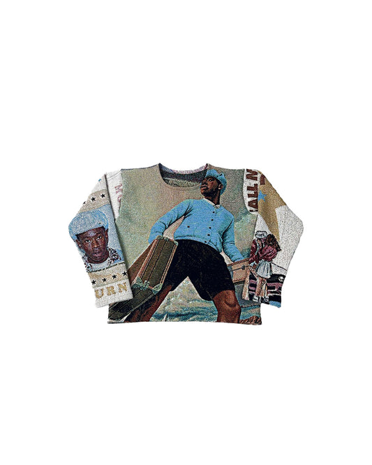 CALL ME IF YOU GET LOST TAPESTRY CREWNECK