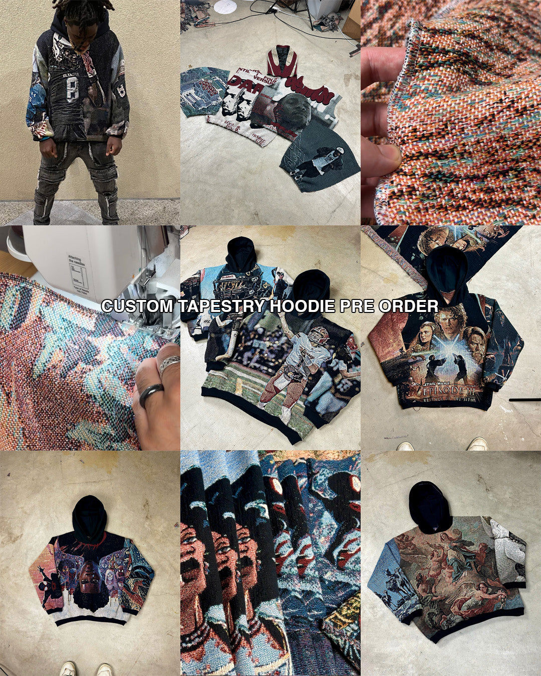 CUSTOM TAPESTRY HOODIE