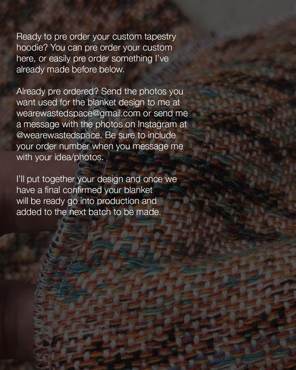 CUSTOM TAPESTRY HOODIE