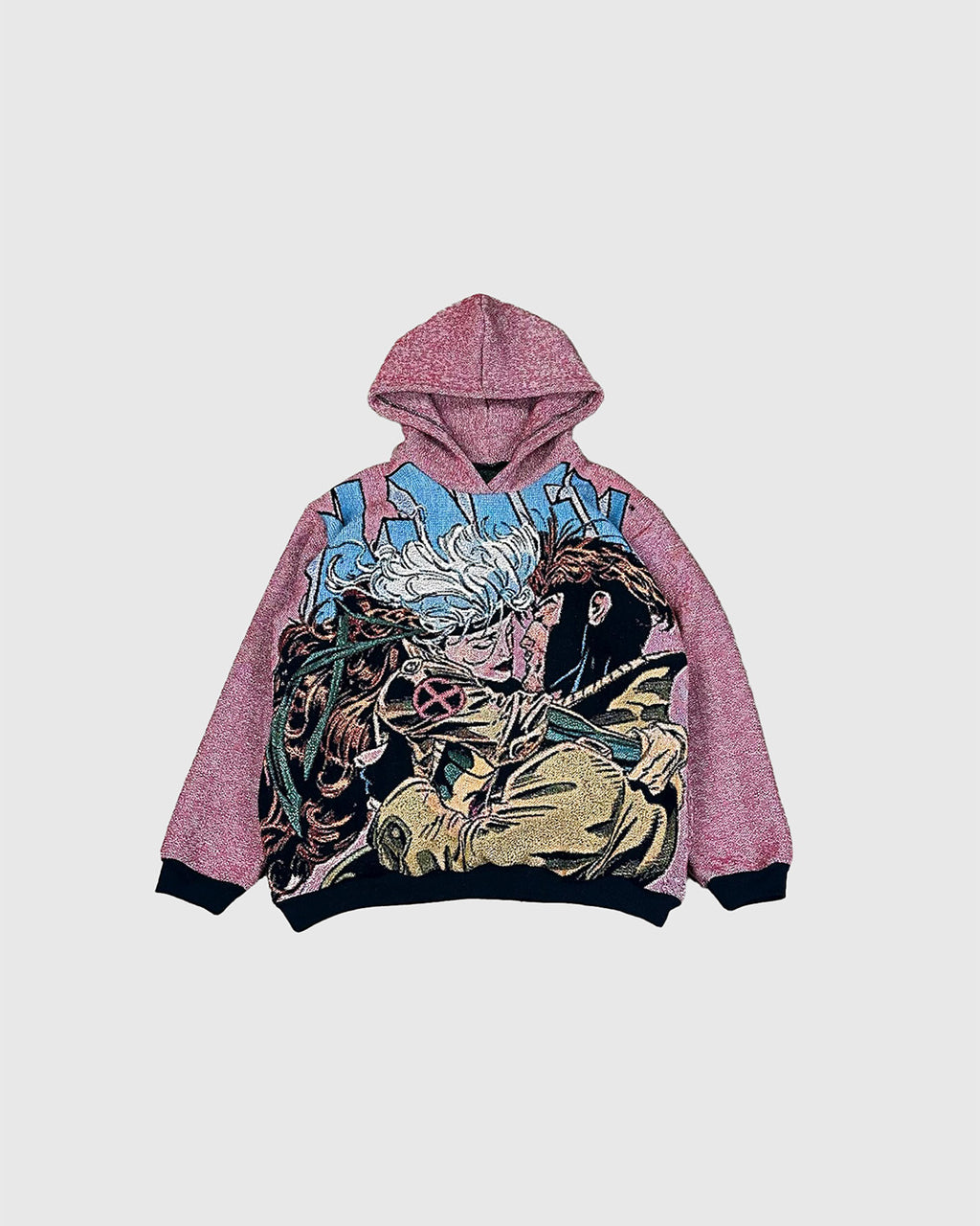 GAMBIT X ROGUE FULL TAPESTRY HOODIE (READY TO WEAR)