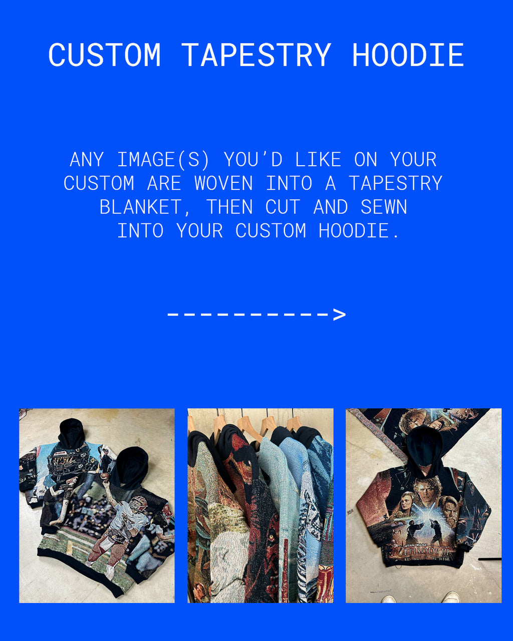 CUSTOM TAPESTRY HOODIE