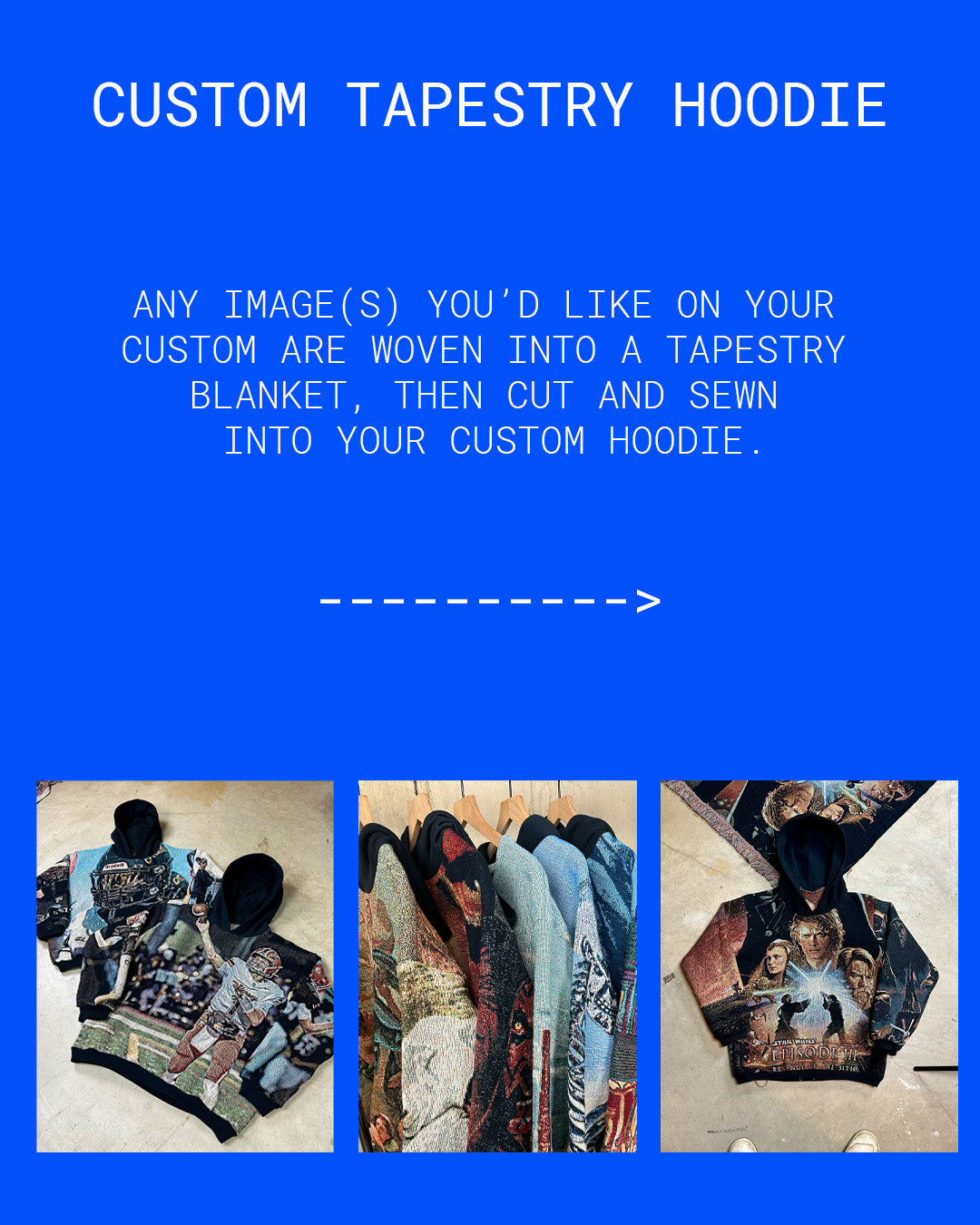 CUSTOM TAPESTRY HOODIE