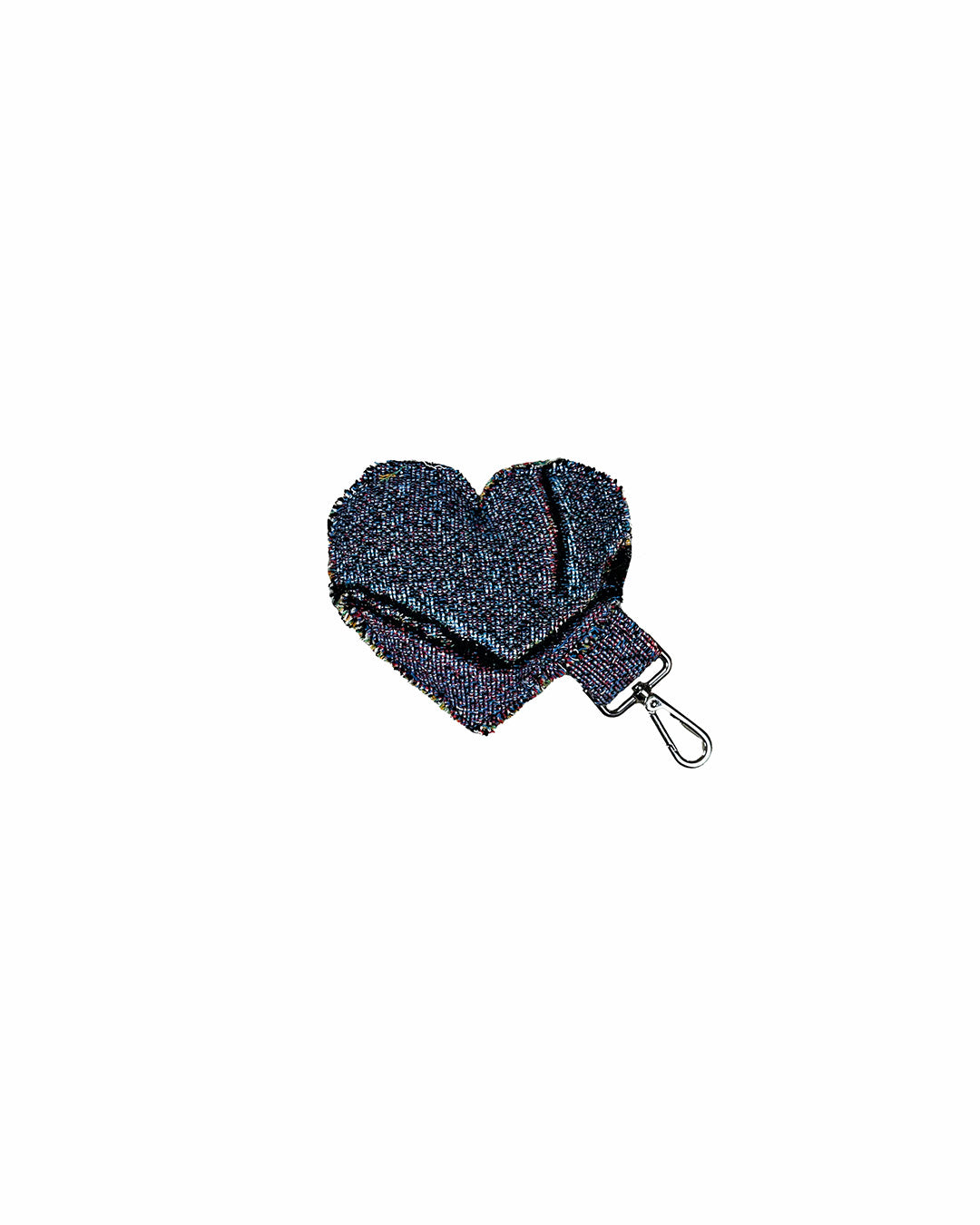 TAPESTRY HEART KEYCHAIN/BAG CHARM