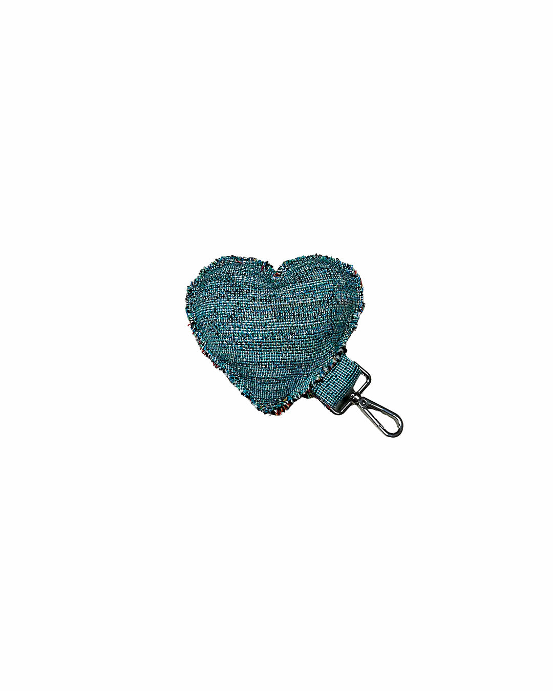 TAPESTRY HEART KEYCHAIN/BAG CHARM