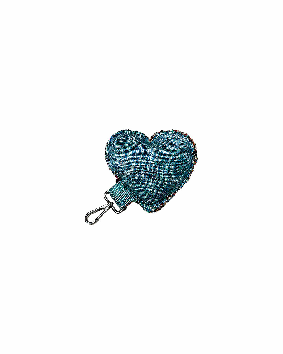 TAPESTRY HEART KEYCHAIN/BAG CHARM