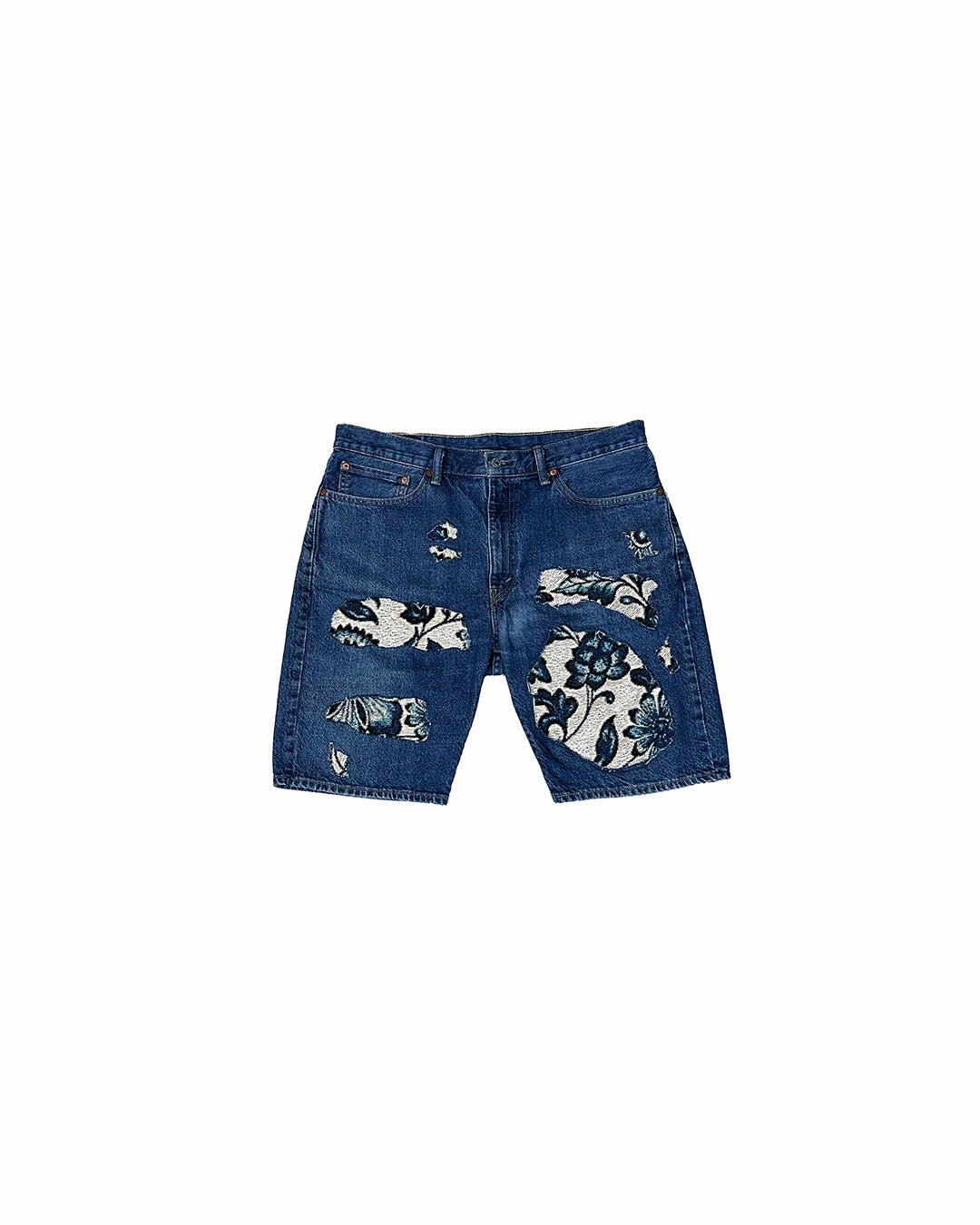 REWORKED FINE CHINA JEAN SHORTS
