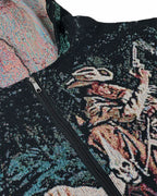 WESTERN TAPESTRY ZIP UP HOODIE (READY TO WEAR)