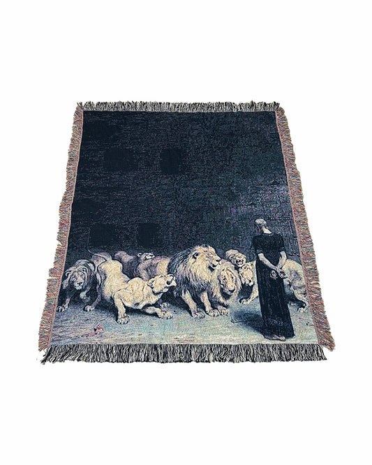 DANIEL IN THE LION'S DEN TAPESTRY BLANKET