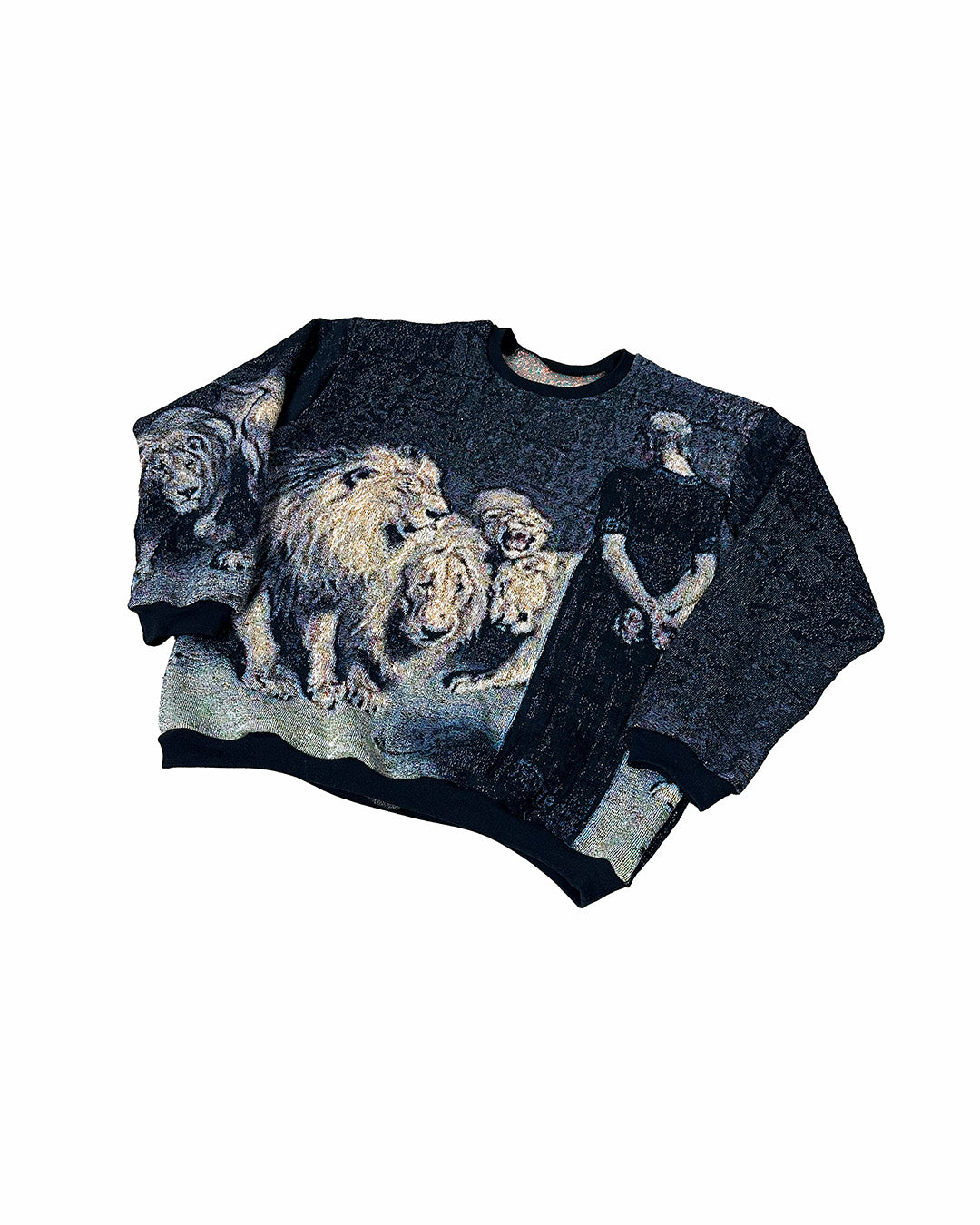 DANIEL IN THE LION'S DEN TAPESTRY CREWNECK (READY TO WEAR)