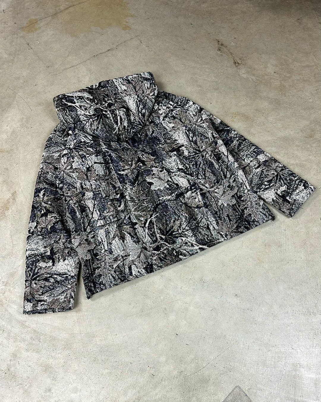 CAMO ZIP UP TAPESTRY HOODIE (READY TO WEAR)