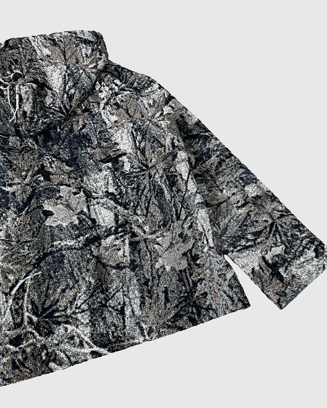 CAMO ZIP UP TAPESTRY HOODIE (READY TO WEAR)