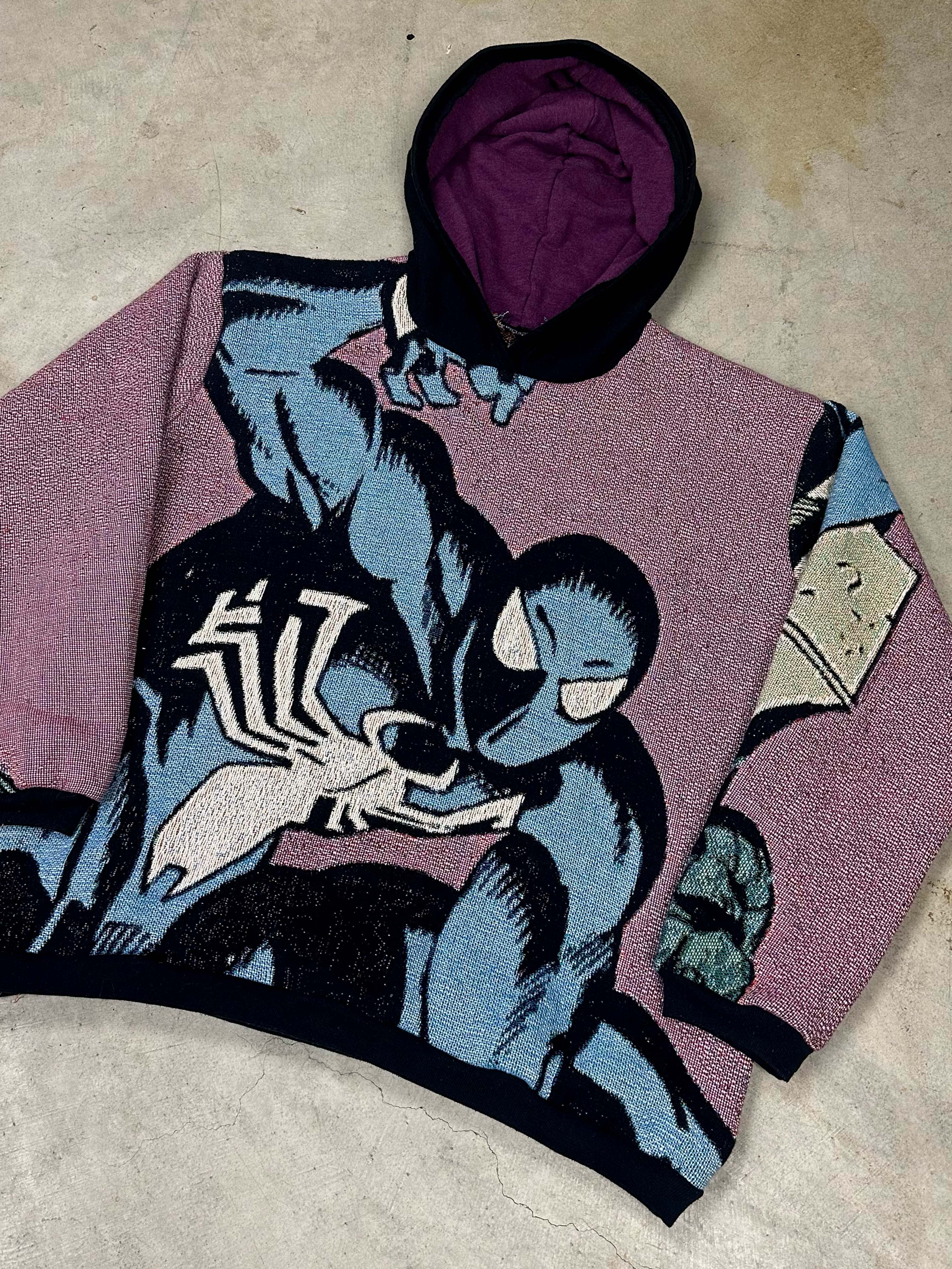 SYMBIOTE SPIDERMAN TAPESTRY HOODIE (PRE ORDER)