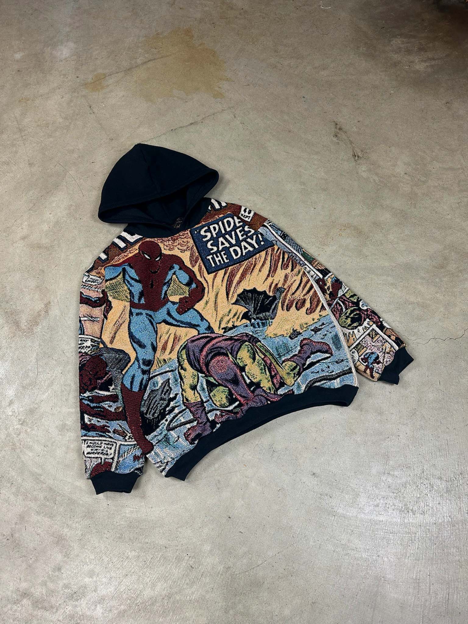 SPIDEY SAVES THE DAY TAPESTRY HOODIE (PRE ORDER)