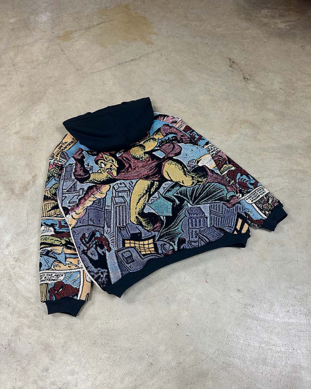 SPIDEY SAVES THE DAY TAPESTRY HOODIE (PRE ORDER)