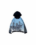 SKELETON TRIPLETS TAPESTRY HOODIE (PRE ORDER)