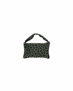 GREEN LEOPARD TAPESTRY BAG