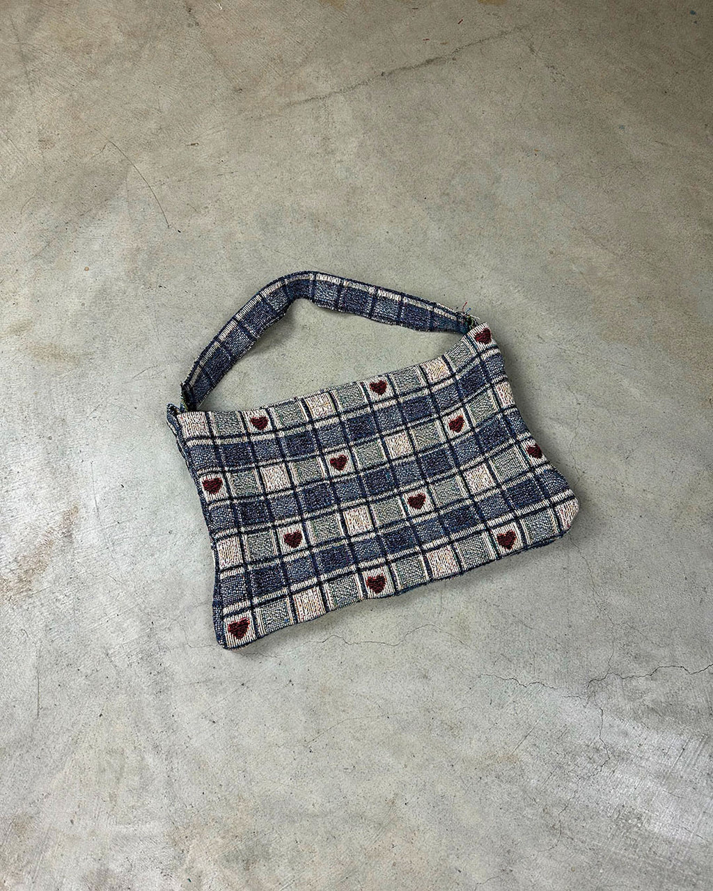 FLANNEL HEARTS TAPESTRY BAG