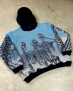 SKELETON TRIPLETS TAPESTRY HOODIE (PRE ORDER)