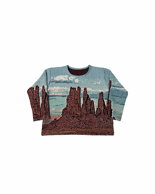 MONUMENT VALLEY TAPESTRY CREWNECK