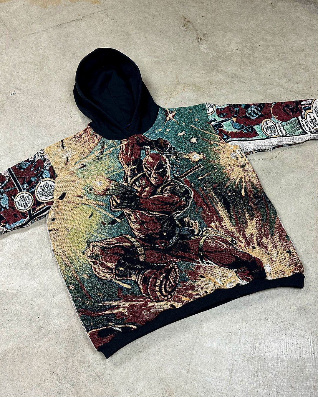 DEADPOOL TAPESTRY HOODIE (PRE ORDER)