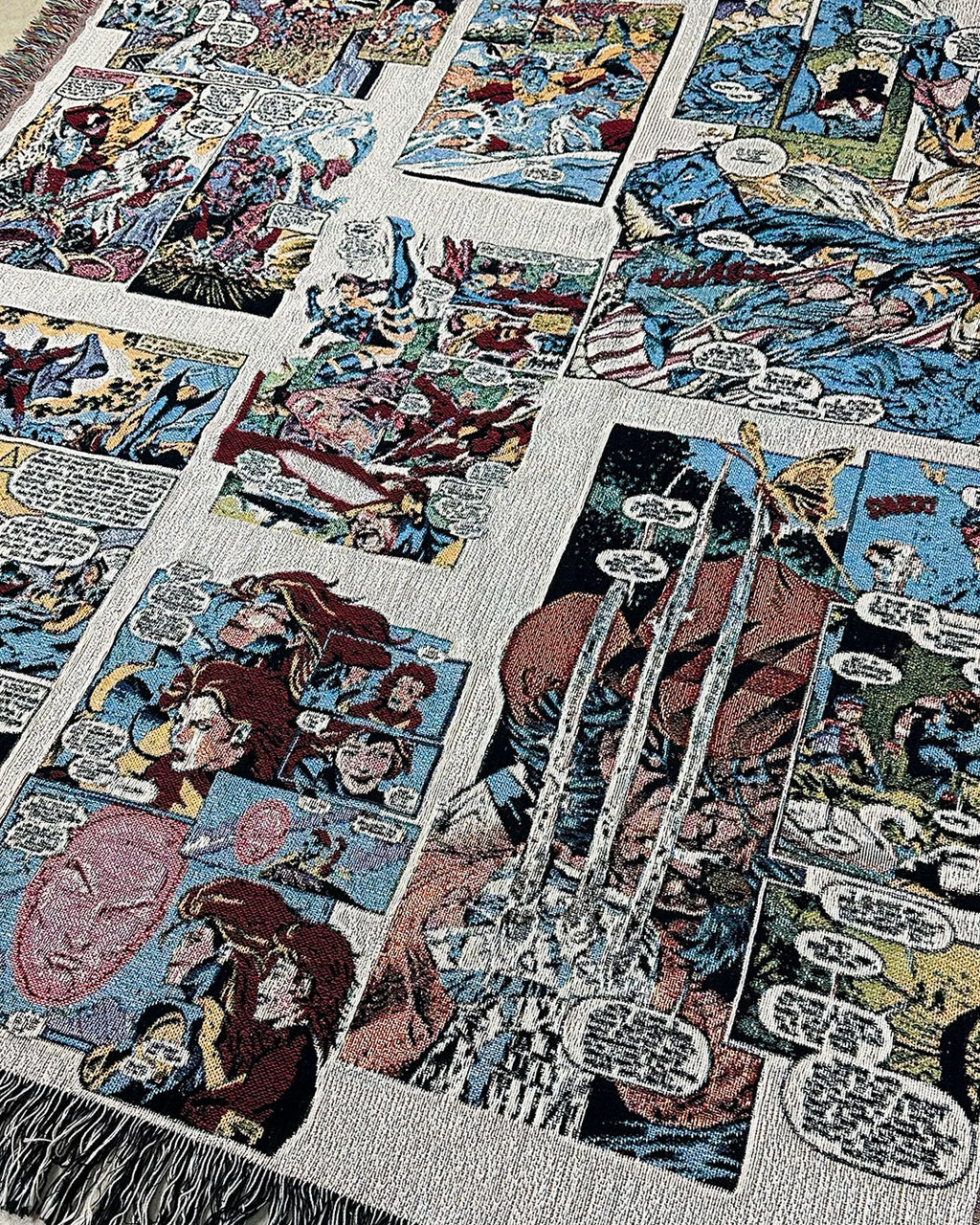 X-MEN COMIC PAGES TAPESTRY BLANKET