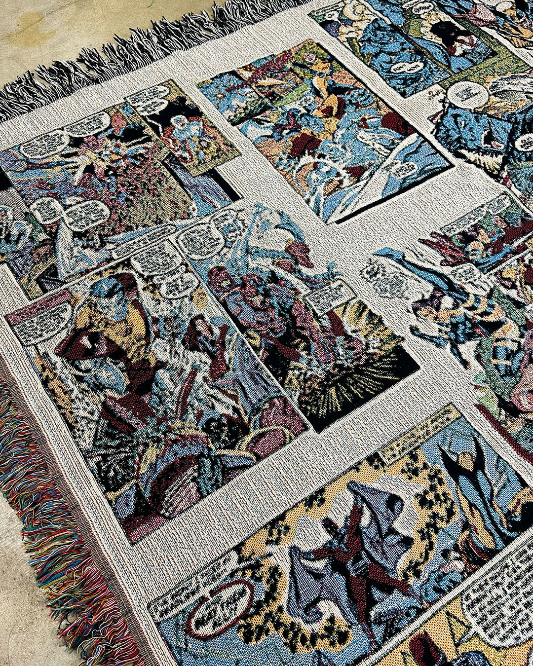 X-MEN COMIC PAGES TAPESTRY BLANKET