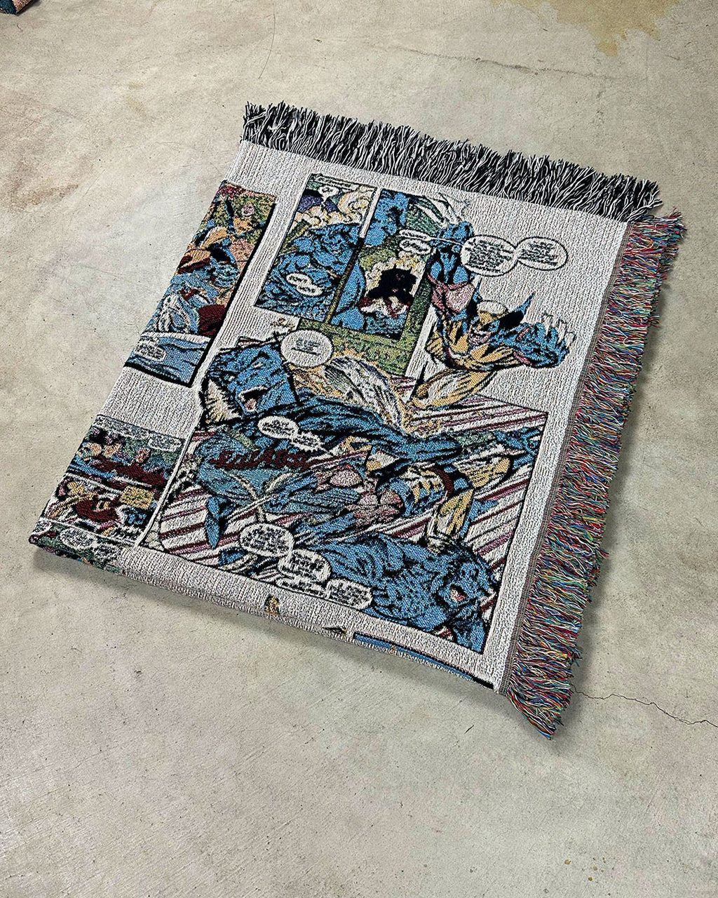 X-MEN COMIC PAGES TAPESTRY BLANKET