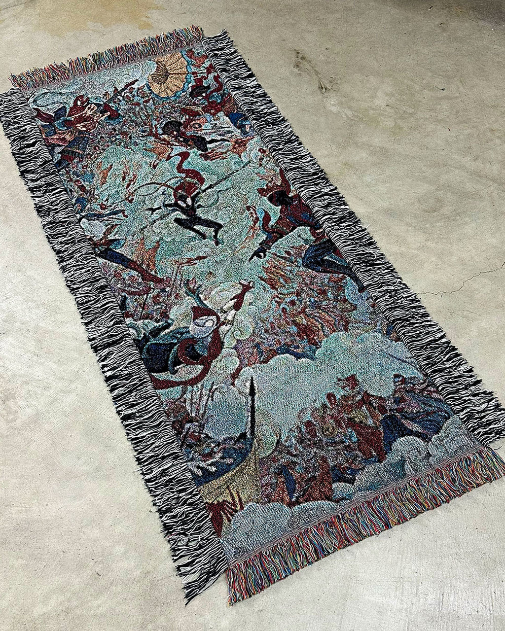 SPIDERVERSE PAINTING TAPESTRY BANNER BLANKET 50"X18"