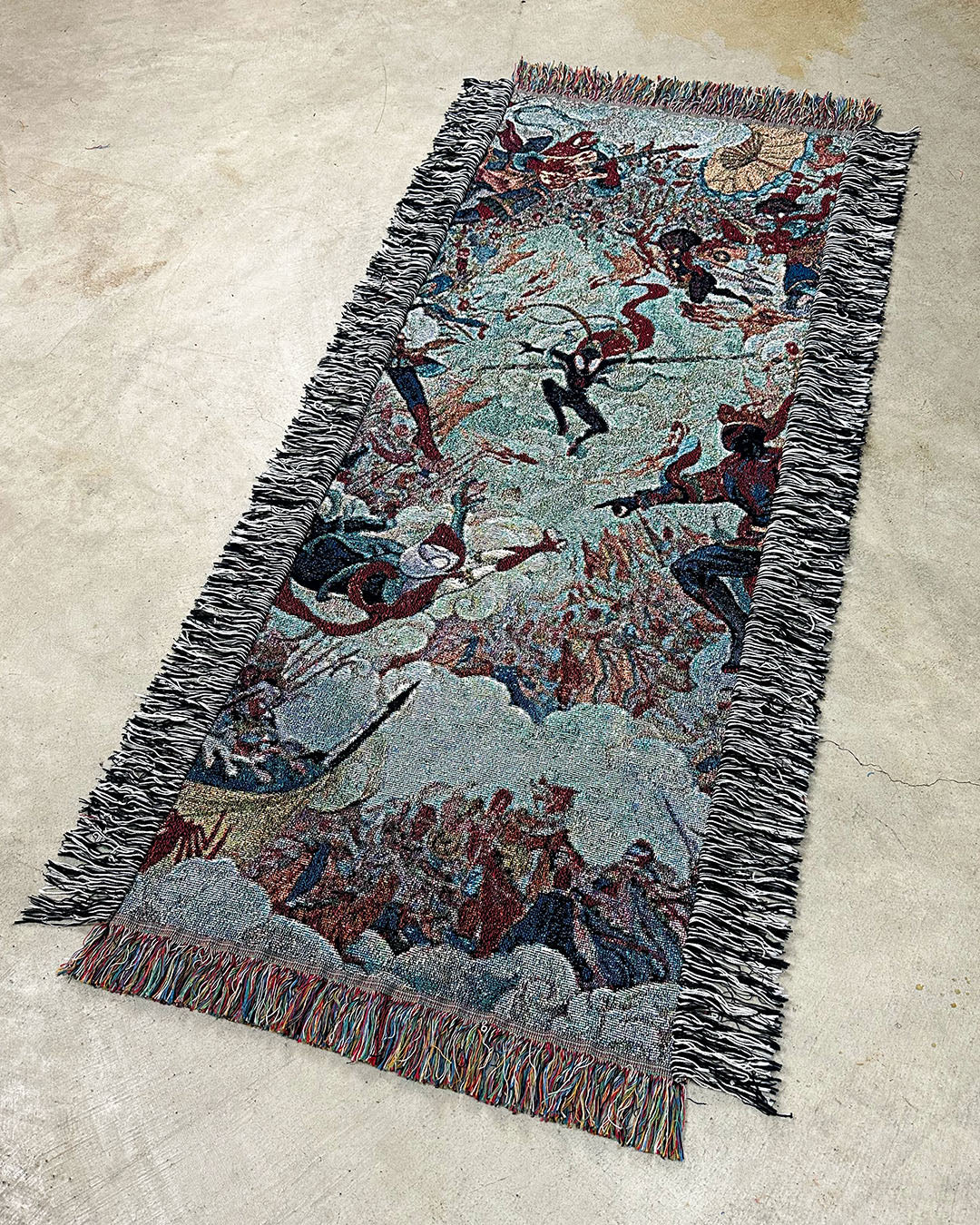 SPIDERVERSE PAINTING TAPESTRY BANNER BLANKET 50"X18"