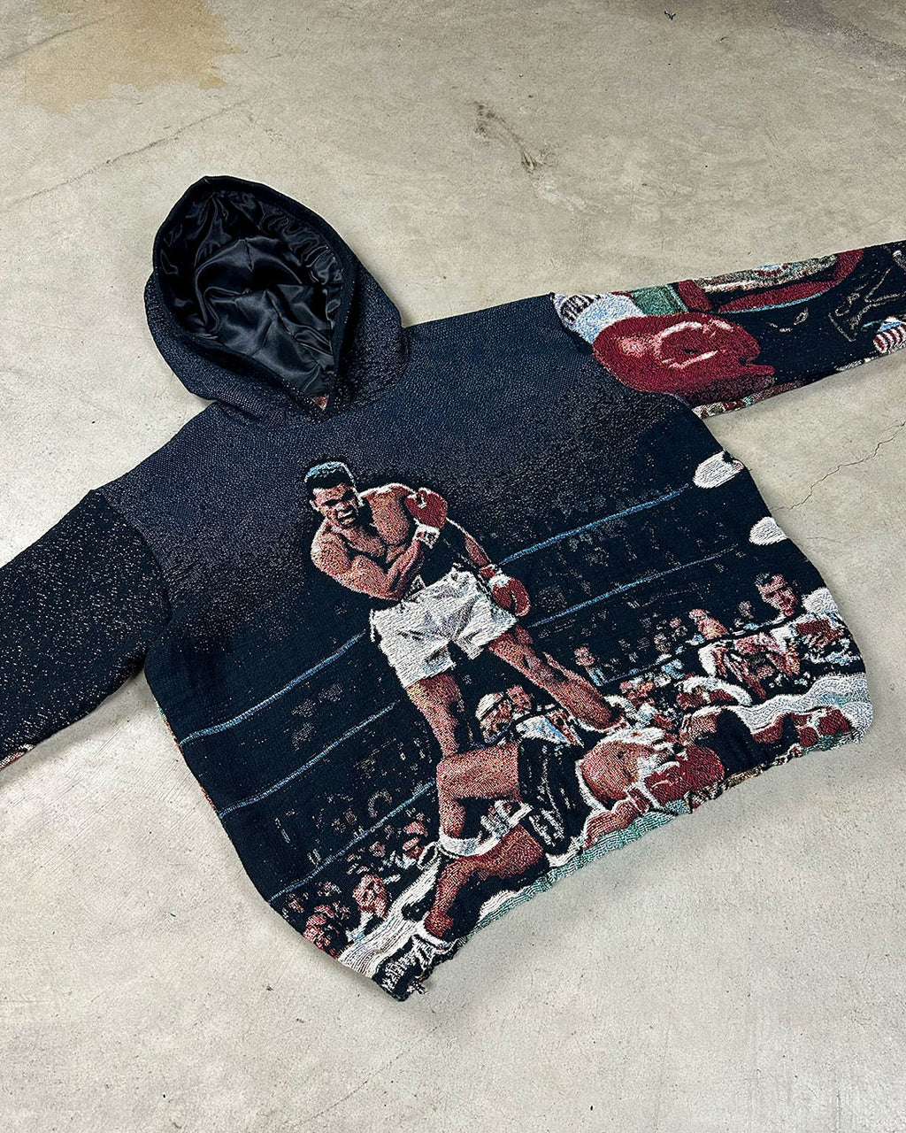 MUHAMMAD ALI X MIKE TYSON TAPESTRY HOODIE (PRE ORDER)