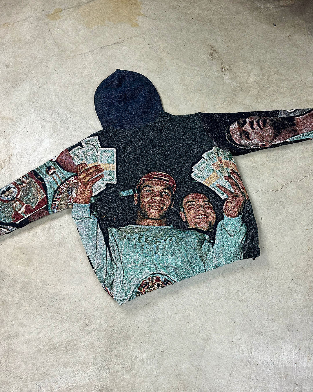 MUHAMMAD ALI X MIKE TYSON TAPESTRY HOODIE (PRE ORDER)