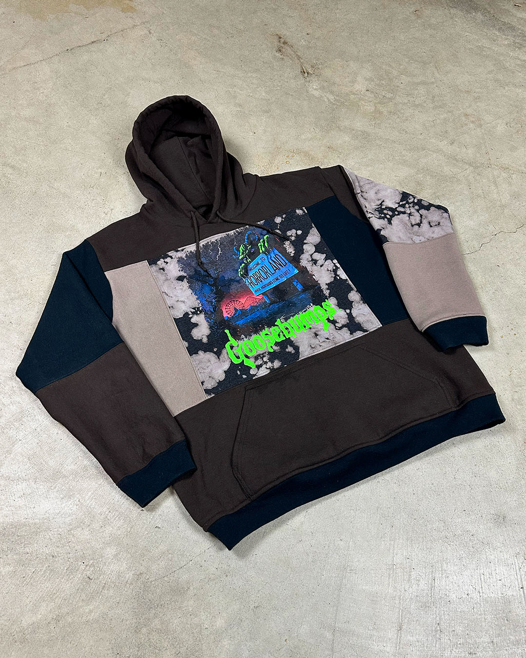 REWORKED GOOSEBUMPS PATCHWORK HOODIE