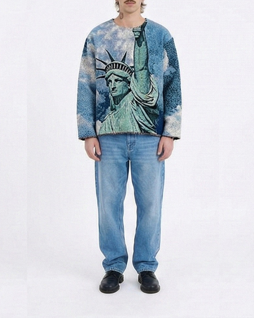 LADY LIBERTY TAPESTRY CREWNECK (READY TO WEAR)