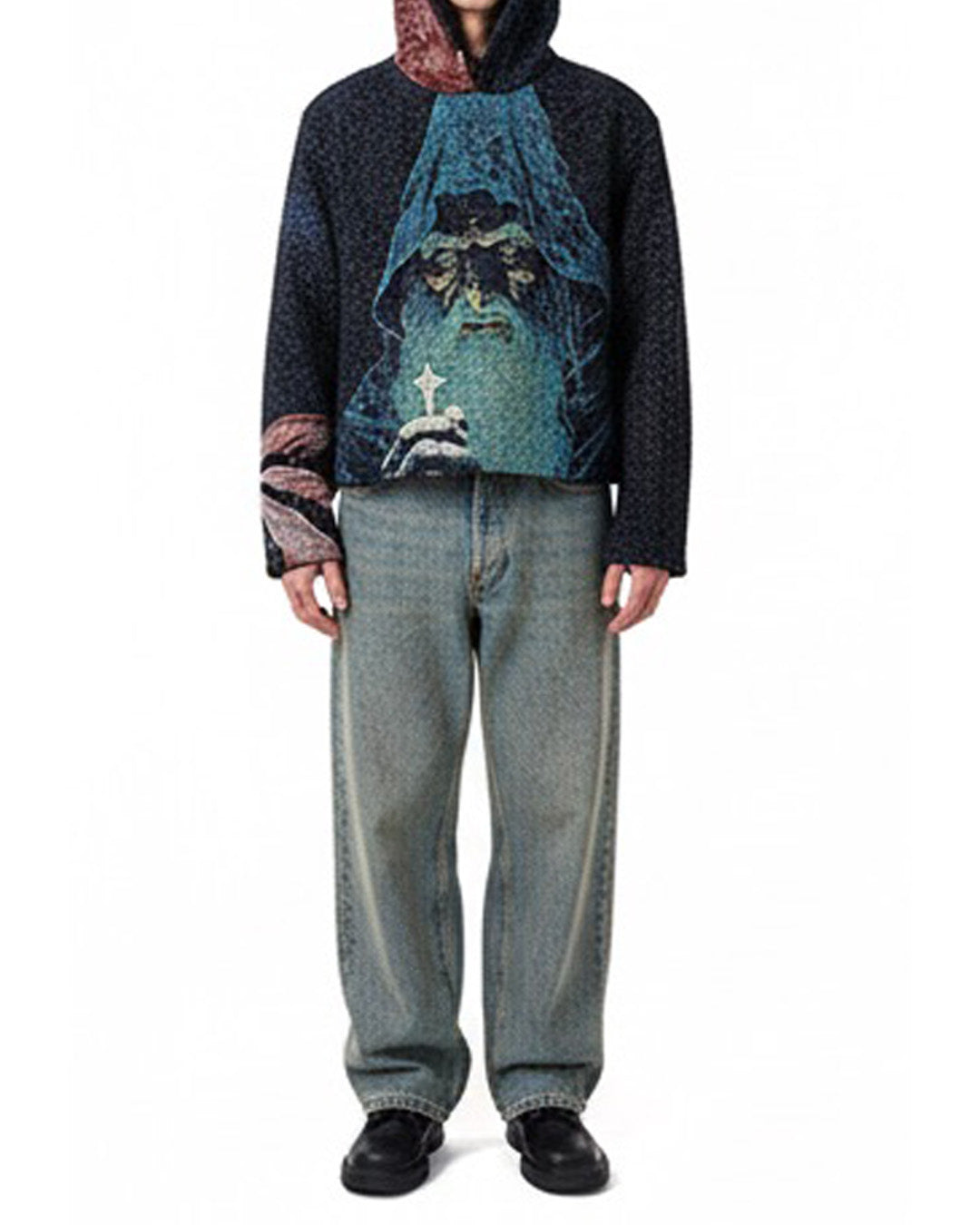 WIZARD FULL TAPESTRY HOODIE (READY TO WEAR)